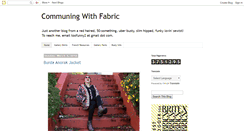 Desktop Screenshot of communingwithfabric.blogspot.com