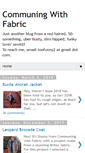 Mobile Screenshot of communingwithfabric.blogspot.com