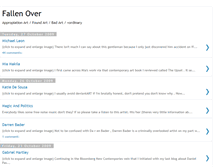 Tablet Screenshot of fallenoverart.blogspot.com