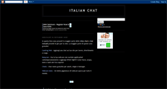 Desktop Screenshot of italianchat.blogspot.com