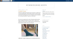 Desktop Screenshot of hummingbirdknits.blogspot.com