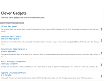 Tablet Screenshot of clever-gadgets.blogspot.com