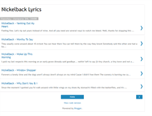 Tablet Screenshot of nickelback-lyric.blogspot.com