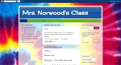 Desktop Screenshot of mrsnorwoodsclass.blogspot.com