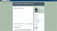 Desktop Screenshot of marianlabrum.blogspot.com