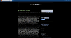 Desktop Screenshot of joshuatan43.blogspot.com