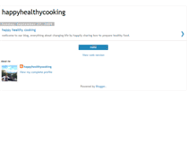 Tablet Screenshot of happyhealthycooking.blogspot.com
