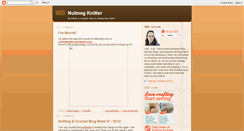 Desktop Screenshot of nutmegknitter.blogspot.com