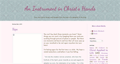 Desktop Screenshot of christsinstrument.blogspot.com