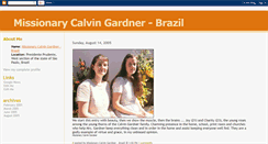 Desktop Screenshot of missionarycalvingardnerbrazil.blogspot.com