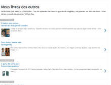 Tablet Screenshot of meuslivrosdosoutros.blogspot.com