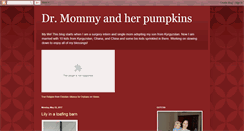Desktop Screenshot of drmommyandherpumpkins.blogspot.com