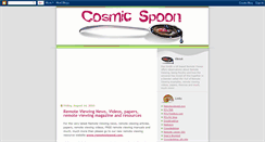 Desktop Screenshot of cosmicspoon.blogspot.com