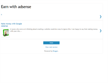Tablet Screenshot of earnwithadsnse.blogspot.com