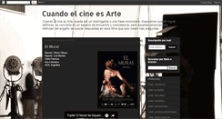 Desktop Screenshot of cuandoelcineesarte.blogspot.com