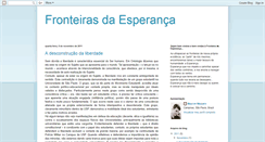 Desktop Screenshot of fronteirasdaesperanca.blogspot.com
