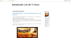 Desktop Screenshot of mahakumbhlifeokserial.blogspot.com