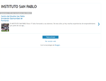 Tablet Screenshot of educacionsanpablo.blogspot.com