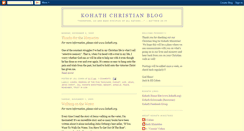 Desktop Screenshot of kohathchristianblog.blogspot.com