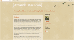 Desktop Screenshot of amandamaclean.blogspot.com