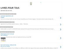 Tablet Screenshot of meslivresgratuits.blogspot.com