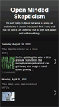 Mobile Screenshot of openmindedskepticism.blogspot.com