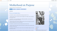 Desktop Screenshot of motherhoodonpurpose.blogspot.com