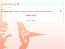 Tablet Screenshot of danieltelevision21.blogspot.com