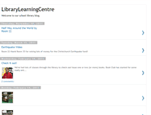 Tablet Screenshot of librarylearningcentre.blogspot.com