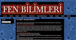 Desktop Screenshot of fenbilimleri.blogspot.com