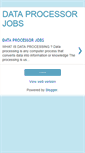 Mobile Screenshot of dataprocessorjob.blogspot.com