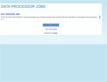 Tablet Screenshot of dataprocessorjob.blogspot.com