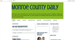 Desktop Screenshot of monroecountydaily.blogspot.com