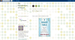 Desktop Screenshot of anorientationofheart.blogspot.com