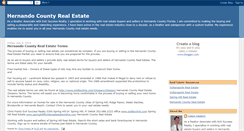 Desktop Screenshot of hernandocountyrealestateflorida.blogspot.com