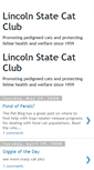 Mobile Screenshot of lincolnstatecats.blogspot.com