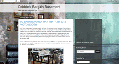 Desktop Screenshot of debbiesbargainbasement.blogspot.com