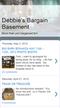 Mobile Screenshot of debbiesbargainbasement.blogspot.com