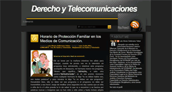 Desktop Screenshot of elderechoylastelecomunicaciones.blogspot.com