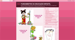 Desktop Screenshot of fundamentoseducacaoinfantil.blogspot.com