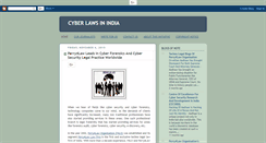 Desktop Screenshot of cyberlawsinindia.blogspot.com