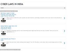 Tablet Screenshot of cyberlawsinindia.blogspot.com