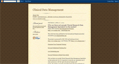 Desktop Screenshot of clinicaldatamanagement.blogspot.com
