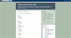 Desktop Screenshot of dacdcricketclub.blogspot.com