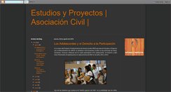 Desktop Screenshot of ongestudiosyproyectos.blogspot.com