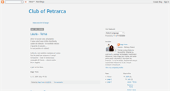 Desktop Screenshot of club-petrarca.blogspot.com