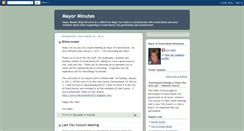 Desktop Screenshot of mayorminutes.blogspot.com