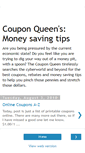 Mobile Screenshot of couponqueensmoneysavingtips.blogspot.com