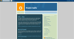Desktop Screenshot of frozenballs.blogspot.com