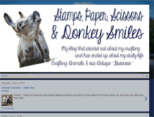 Tablet Screenshot of donkeysmiles.blogspot.com